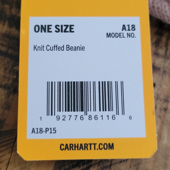 CARHARTT Light Pink / peachy Rose Beanie Acrylic Watch Hat Cap - Picture 7 of 8